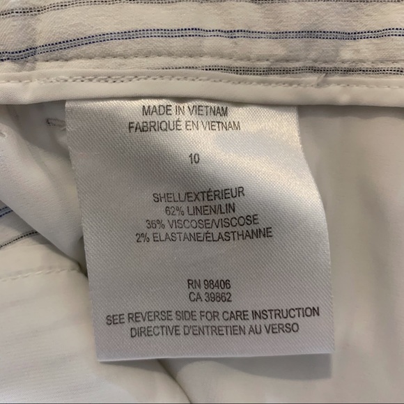 Theory Linen Blend Shorts - Picture 9 of 9